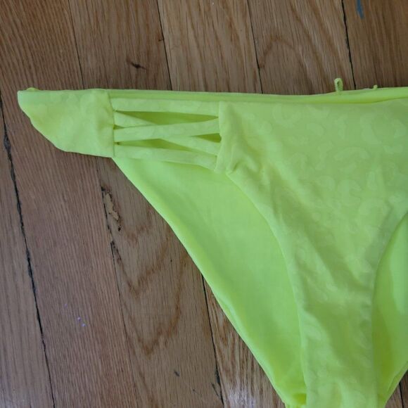 TiniBikini Women's Neon Citrus Swim hipster cutout Bikini Bottom Size Sm… - Picture 2 of 8